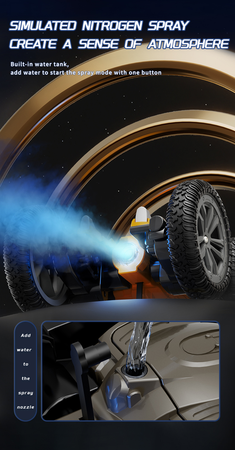 360° Stunt Car Toy LED Lights 2