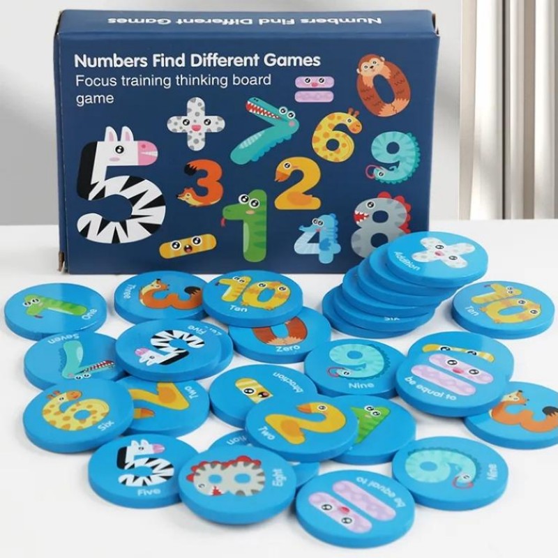 Children Number Vehicle Wooden Memory Toy Shape Sorting Blocks Game Educational Teaching Toys