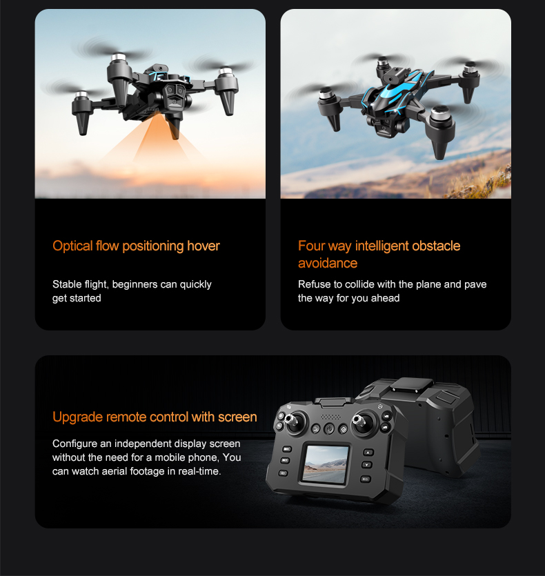 K12 Max UAV Brushless Motor Obstacle Avoidance Optical Flow RC (12)