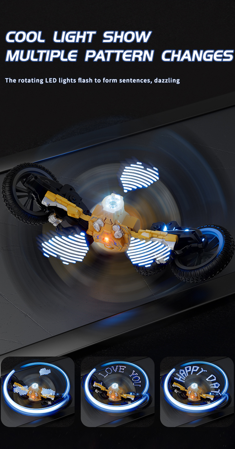 360° Stunt Car Toy LED Lights 2