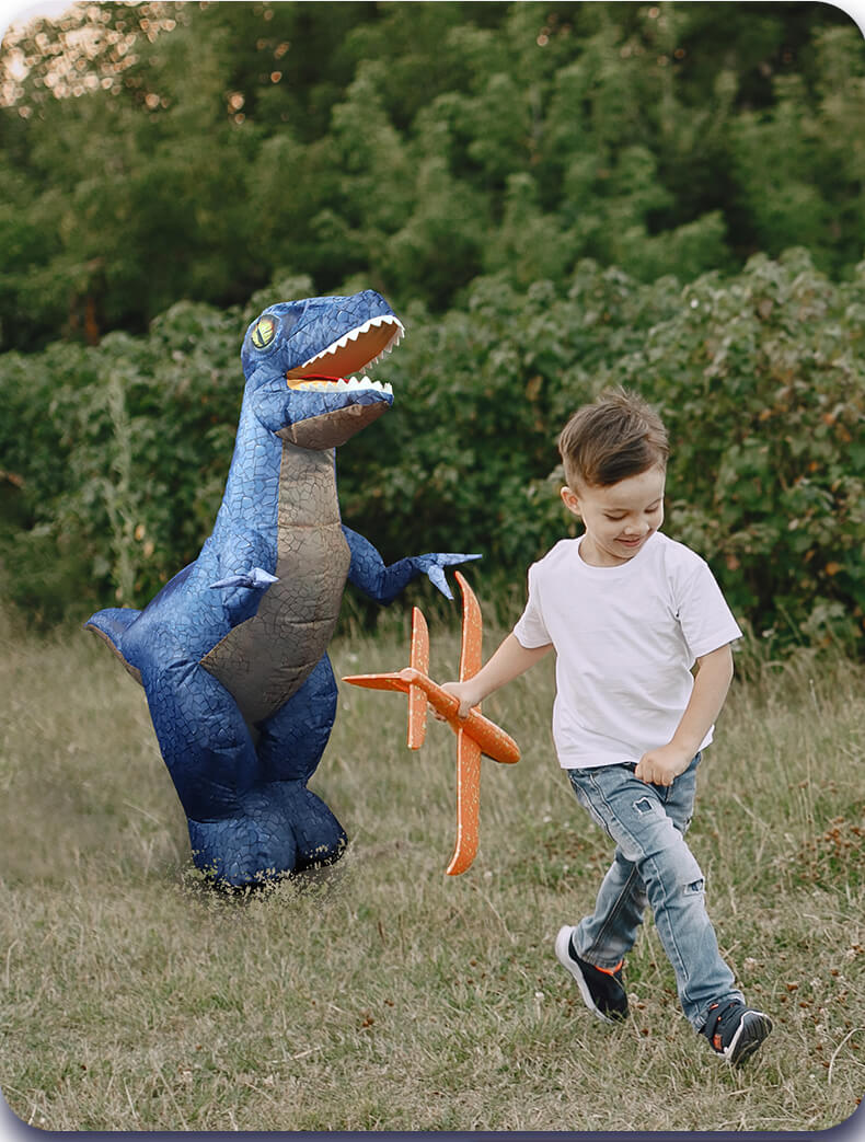 35.4 Inch RC Inflatable Giant Dinosaur Toy for Kids with Remote Control