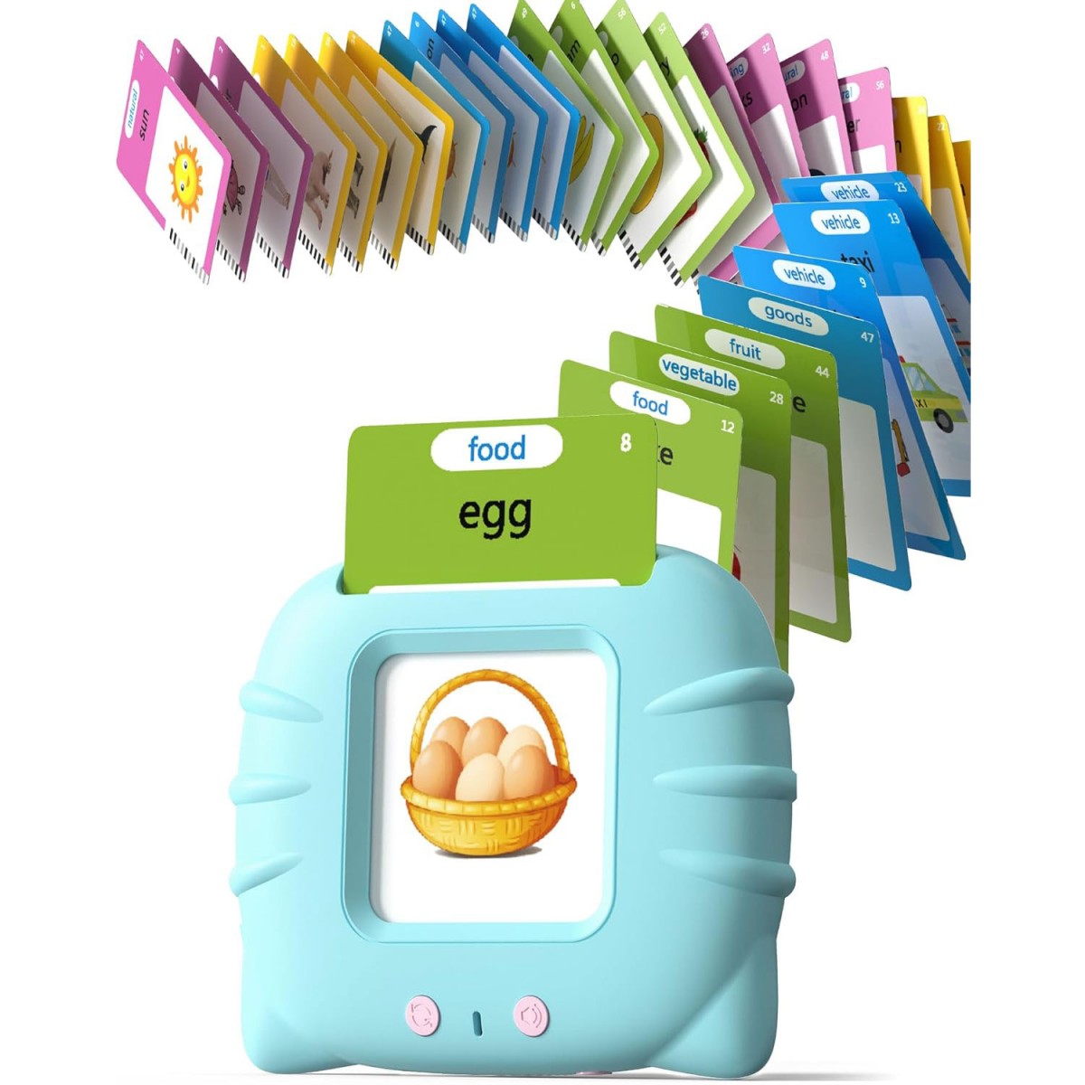 Talking Bilingual Flash Cards for Toddlers with 224 Words Montessori Educational Speech Therapy Toy