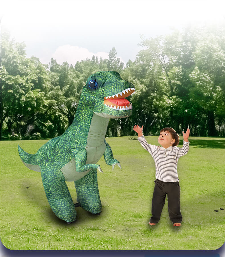59.06-Inch Realistic RC Inflatable T-Rex Dinosaur Toy with Walking Function